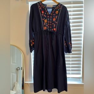 Blue Flowered MIDI dress